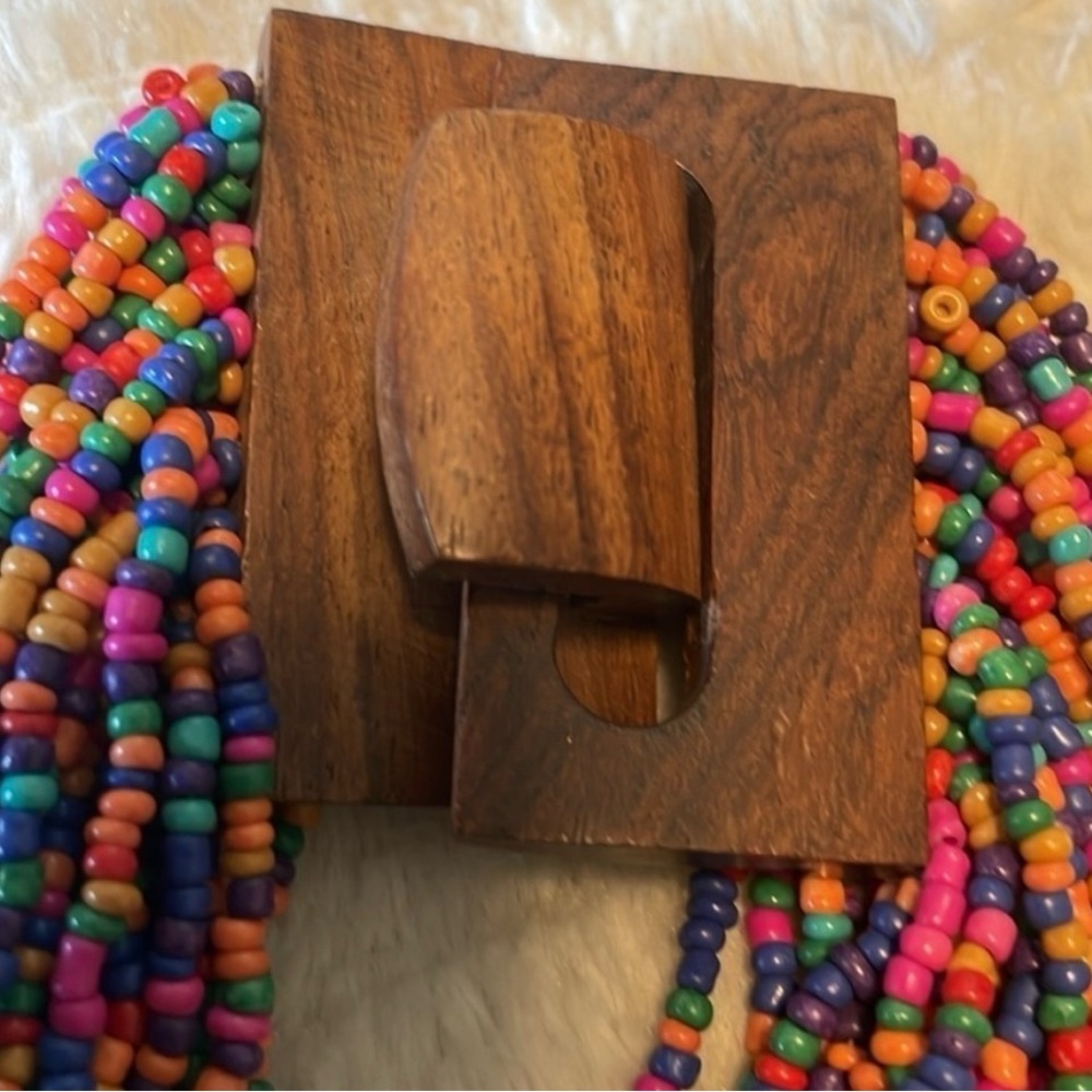 Vibrant Bold Multi Colored Strands Graduated With… - image 3